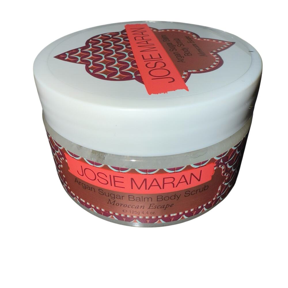 Josie Maran Argan Sugar Balm Body Scrub Moroccan Escape 4.4oz Sealed New